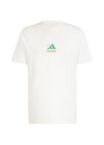 Adidas Pizza T-Shirt Herren - weiß - Gr. S - Baumwolle