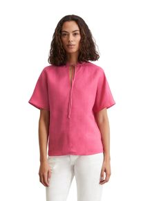 Marc O'Polo MARC O'POLO Damen Kurzarmbluse "aus leichter Qualität"blushed pink, elegant, Gr. 38, unifarben, Obermaterial: 100% Leinen, Blusen