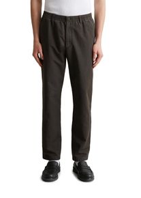 Marc O'Polo Herren Chinohose "aus Bio-Baumwolle und Leinen"broken graphite, Gr. XL, MARC O'POLO DENIM, unifarben, Obermaterial: 65% Baumwolle, 35% Leinen, Hosen