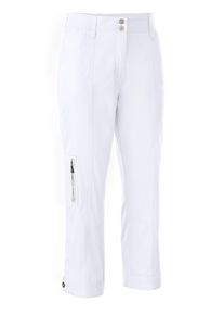 sheego Gro&szlig;e Gr&ouml;&szlig;en Stretch-Hose mit Zipper am Beinabschluss, wei&szlig;, Gr&ouml;&szlig;e 48 - Damen