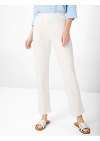 Raphaela by Brax Damen Five-Pocket-Hose Style CARINA WHITE, denim weiß, Gr. 42K
