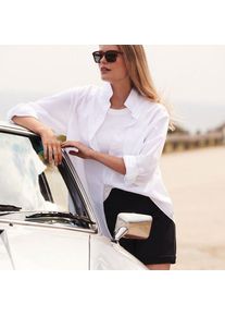 LANDS' END Starfish Jerseyshorts Mid Waist 18 cm, Damen,  Schwarz, Elasthan/Baumwoll-Mischung, by Lands' End