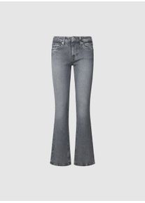 Pepe Jeans Damen Bootcut-Jeans "BOOTCUT LW"grau wiser wash, casual, Gr. 29, Denim/Jeans, Obermaterial: 99% Baumwolle, 1% Elasthan, Jeans