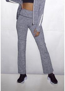 active by Lascana LASCANA ACTIVE Thermohose mehrfarbig Gr. XS (32/34) für Damen. Mit Logodruck, reflektierende Details. Basic