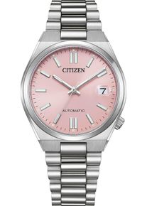 Citizen Damen Automatikuhr "Tsuyosa"silberfarben, rosa, Armbanduhren, Armbanduhr, Damenuhr, Mechanische Uhr, Edelstahlarmband, analog, Tag