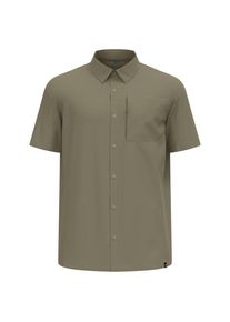 Hemd Odlo Essential Shirt S/S Herren (Gr S |grau/oliv)