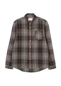 Revolution Regular Shirt Hemd Herren (Gr S |grau/braun)