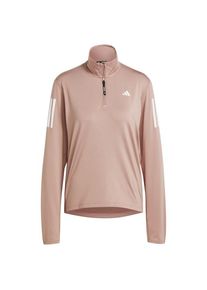 Adidas Own The Run Half Zip Laufshirt Damen Trailrunning (Gr S |rosa/braun)