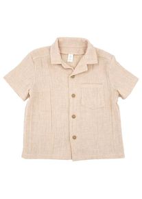 MaxiMo Mini Boy Hemd S/S Musselin T-Shirt Kinder (Gr 98/104 |beige)