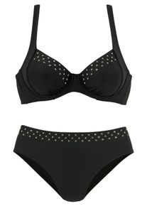 Lascana Große Größen Bügel-Bikini Gr. 42B schwarz für Damen