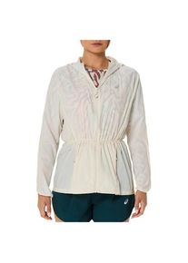 asics Road Packable Jacket Laufjacke Women (Gr L |grau)