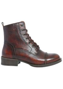 Ten Points Pandora Boots Tanned Leather Freizeitstiefel Damen (Gr 36 |braun/grau)