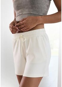 Copenhagen Studios Sweatshorts 'CopenhagenAthleisure' wollweiß Gr. 32/34 für Damen. Mit Logodruck. Bequem. Nachhaltig.