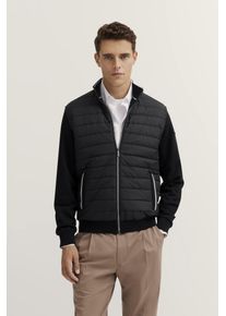 Bugatti Herren Sweatjacke290, schwarz, casual, Gr. XXXL, unifarben, Sweatware, 90% Baumwolle, 10% Polyester, Sweatjacken, mit sportlichem Stehkragen