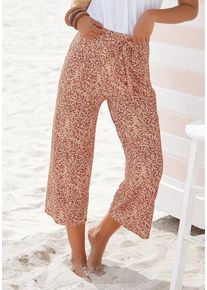 Beach Time BEACHTIME Culotte rot Gr. 38 für Damen. Mit Allover-Druck. Figurumspielend. Nachhaltig.