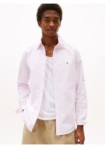 Tommy Hilfiger Herren Langarmhemd "HERITAGE OXFORD STRIPE RF SHIRT"rose petal, weiß, casual, Gr. XXL, Web, Obermaterial: 100% Baumwolle, Hemden