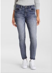 H.I.S. H.I.S Damen 5-Pocket-Jeans "ariaMS"dkbl used, modisch, Gr. 34, Denim/Jeans, Obermaterial: 55% Baumwolle, 44% Polyester, 1% Elasthan, Jeans, normale