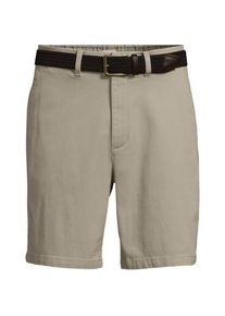 LANDS' END Chino-Shorts mit Textur und G&uuml;rtel, Herren,  Wei&szlig;, Baumwolle/Lyocell (Viskose)/Baumwoll-Mischung, by Lands' End