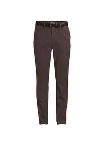LANDS' END Straight Fit Chinos mit Textur, Herren,  Braun, Baumwolle/Lyocell (Viskose)/Baumwoll-Mischung, by Lands' End
