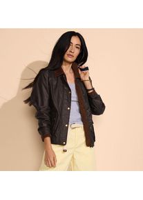 LANDS' END Wachsjacke, Damen,  Braun, Baumwolle, by Lands' End