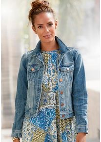 Lascana Jeansjacke mehrfarbig Gr. 34 für Damen. Figurumspielend. Nachhaltig.