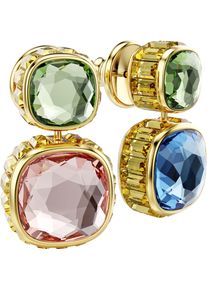Swarovski Damen Paar Ohrstecker "Schmuck Geschenk Chroma Drop-Ohrhänger, 5692492", Metallgelbgoldfarben, metallfarben, blau, grün, blau, grün,