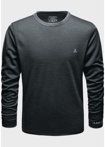 Schöffel SCHÖFFEL Damen Funktionsshirt "Ski Merino Sport Shirt 1/1 Arm M"9665, schwarz, sportlich, Gr. XXL, Oberstoff: 43% Lyocell, 34% Wolle, 23% Nylon,