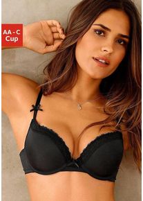 s.Oliver Push-up-BH 'Everyday Fashion' schwarz Gr. 70C. Mit Herausnehmbaren Kissen und mit Bügel