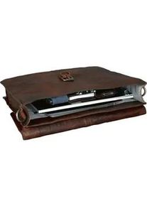 Jüscha Pride and Soul Businesstasche JAYDEN Leder Businessbag Messengerbag braun 47183