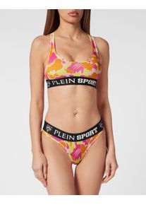 Plein Sport Damen Set: Soft-BH "Camouflage", Gr. S33, fuxia, Obermaterial: 95% Baumwolle, 5% Elasthan, BH-Sets