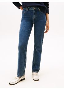 Tommy Hilfiger Damen Straight-Jeans "DNM DEE CLASSIC STRAIGHT RW"dee, casual, Gr. 26, unifarben, Denim/Jeans, Obermaterial: 99% Baumwolle, 1%