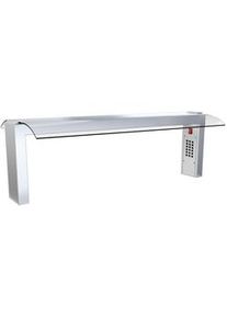 Bildschirm mit stütze und glas drop-in 4 gn mit led-licht und wärme - 1415x550x420 mm - 960 W 230/1V - 1104JCLC Eurast
