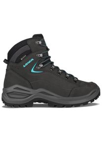Lowa Renegade Evo GTX Mid Slim Wanderschuhe Damen (Gr 5 - Slim |grau/schwarz |wasserdicht)
