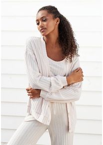 s.Oliver Cardigan hellbeige Gr. 32/34 für Damen. Mit V-Ausschnitt. Bequem