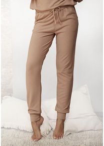 Lascana Loungehose taupe Gr. 32/34 für Damen. Bequem. Nachhaltig.