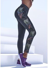 active by Lascana LASCANA ACTIVE Leggings blau Gr. XS (32/34) für Damen. Mit Logoschriftzug. Eng. Nachhaltig.