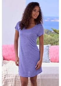 Vivance Dreams Nachthemd mehrfarbig Gr. 32/34 für Damen. Mit V-Ausschnitt. Bequem
