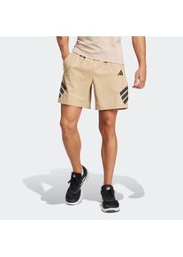 Herren Shorts "GYM+ 3S SHORT"warm sandstone, schwarz, sportlich, Gr. XL, adidas Performance, Obermaterial: 87% Polyester, 13% Elasthan, Hosen