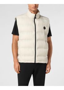 Plein Sport Herren Steppjacke "Scratch"10, grau, Gr. 5XL, Obermaterial: 100% Polyamid; Futter: 100% Polyester; Füllung: 100% Polyester, Jacken