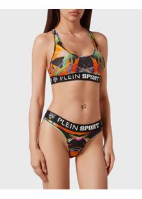 Plein Sport Damen Set: Soft-BH "Sport Set", Gr. XXL0221, schwarz, multicolorot, Obermaterial: 95% Baumwolle, 5% Elasthan, BH-Sets