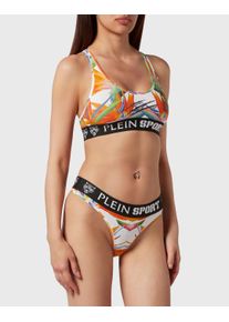 Plein Sport Damen Set: Soft-BH "Sport Set", Gr. S0121, weiß, multicolorot, Obermaterial: 95% Baumwolle, 5% Elasthan, BH-Sets