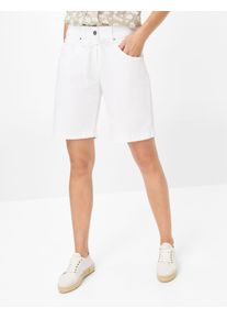 Brax Damen Bermuda Style MAINE B WHITE, denim weiß, Gr. 42