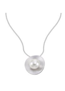 ZEEme Pearls Halskette Silber 925 rhodiniert mit einer weißen Perle 10mm