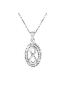 ZEEme Silber Halskette Silber 925 rhodiniert mit Unendlichkeits-Symbol