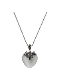 ZEEme Gemstones Halskette Silber 925 oxydiert 45cm lang mit Katzenauge und Markasit