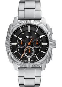 Fossil Herren Chronograph "MACHINE (NEW GENERATION)"edelstahlfarben, schwarz, Armbanduhren, Quarzuhr, Armbanduhr, Herrenuhr, Edelstahlarmband, analog