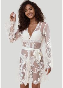 Lascana Kimono beige Gr. 32/34 für Damen