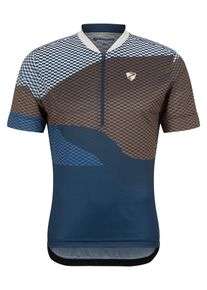 Ziener Herren Radtrikot "NEMIC-Z"hale navy, Gr. 54, Obermaterial: 100% Polyester; Obermaterial 2: 90% Polyester, 10% Elasthan, Trikots
