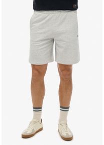 Superdry Herren Jerseyhose "SD-ESSENTIAL LOGO JERSEY SHORT UB"varsity grau grindle, modisch, Gr. M, unifarben, Jersey, Obermaterial: 60% Baumwolle,