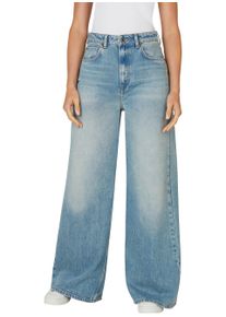 Pepe Jeans Damen Schlagjeans "WIDE LEG JEANS UHW"used dirty blau, casual, Gr. 26, Denim/Jeans, Obermaterial: 100% Baumwolle, Jeans